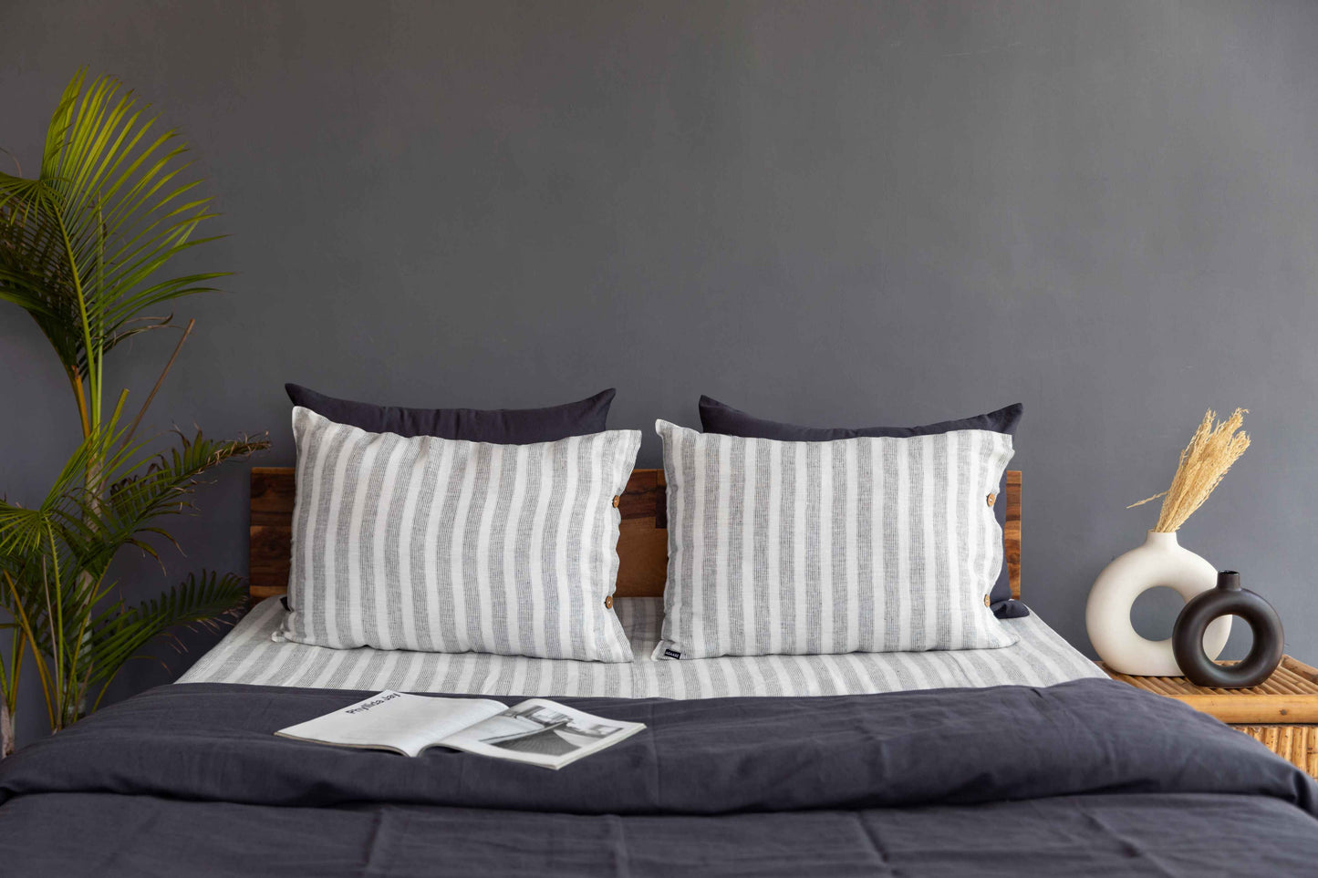 Charcoal stripes - Sleep Set