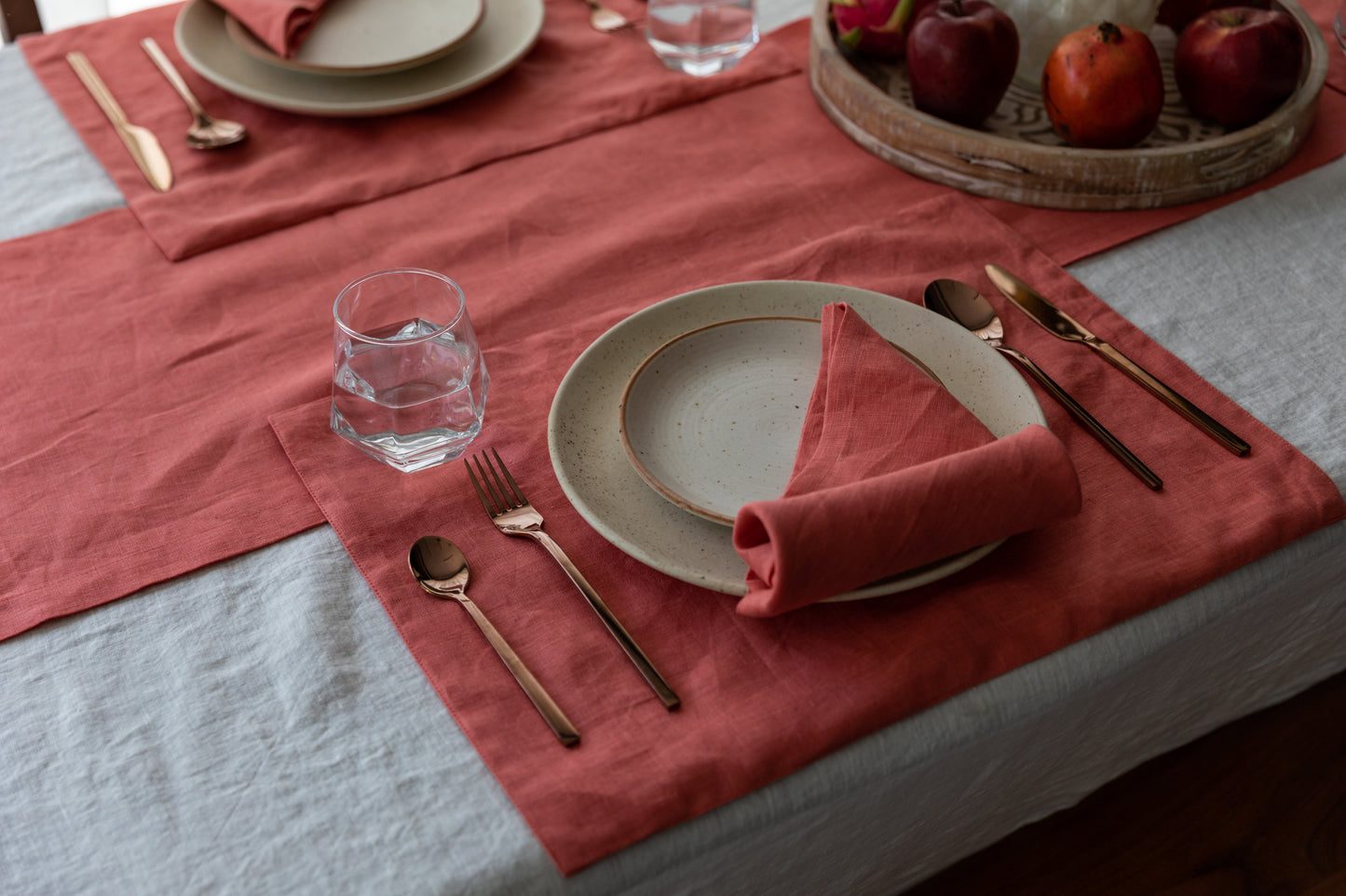 Tangerine Red - Table Linen