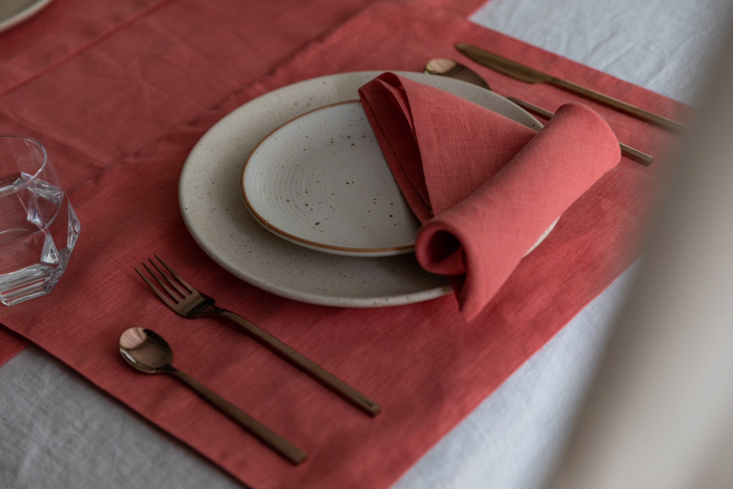 Tangerine Red - Table Linen