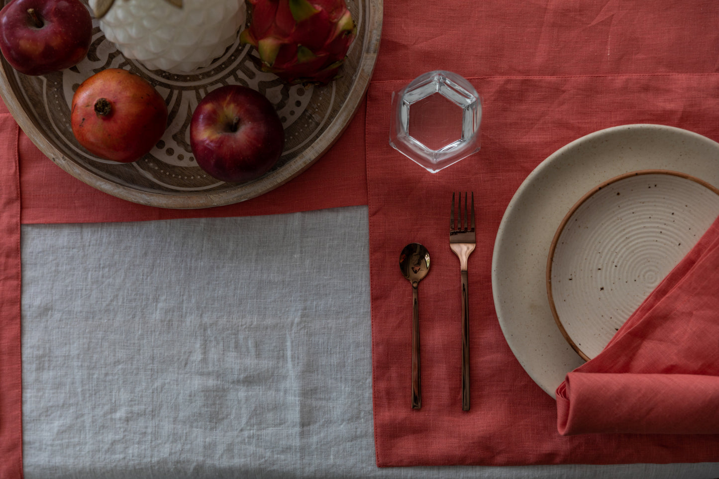 Tangerine Red - Table Linen